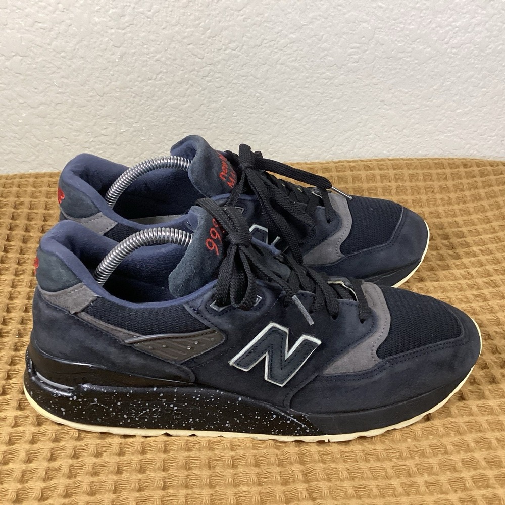 New Balance 998 Made In The USA US998MC1 Custom NB1 Mens Sz 9 Black White Red
